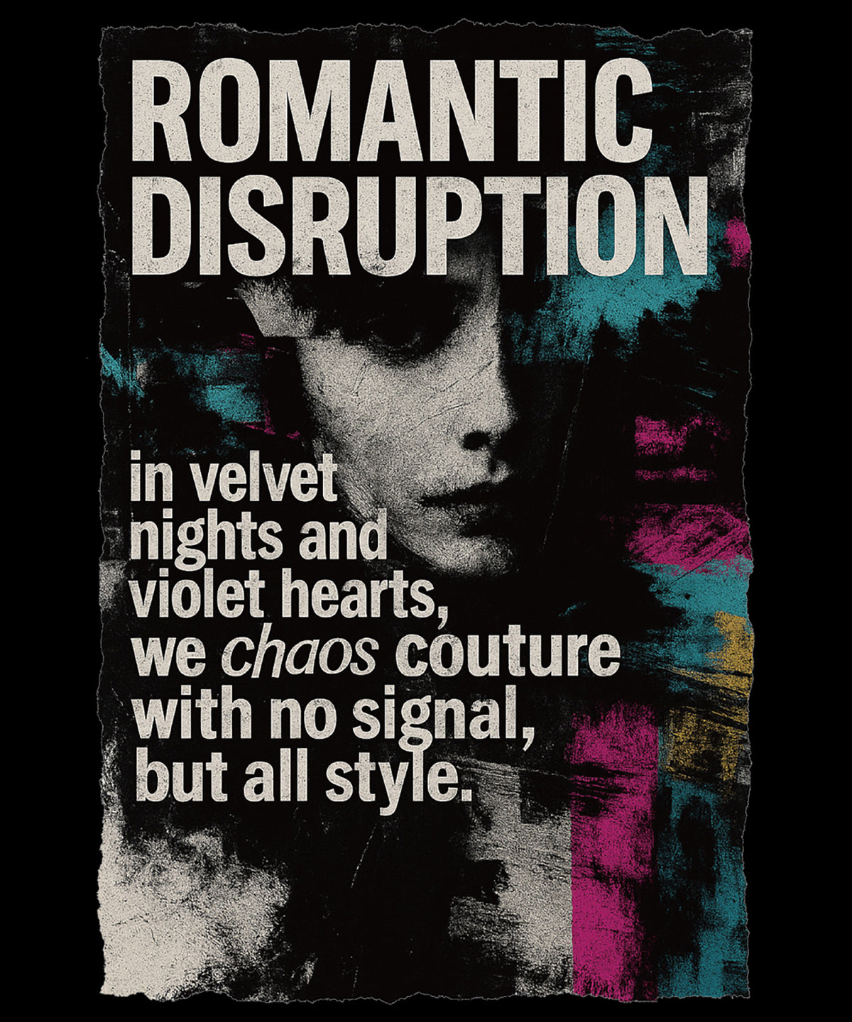 【ROMANTIC DISRUPTION by BROTHERHOOD】Chaos in Vogue Tee Shirt