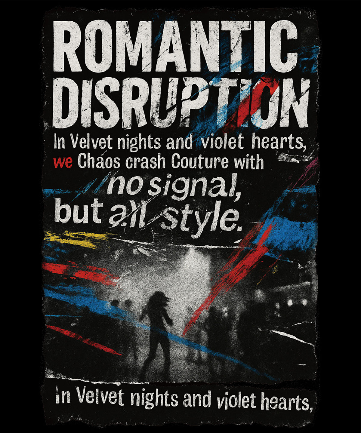 【ROMANTIC DISRUPTION】Club Collision Tee Shirt