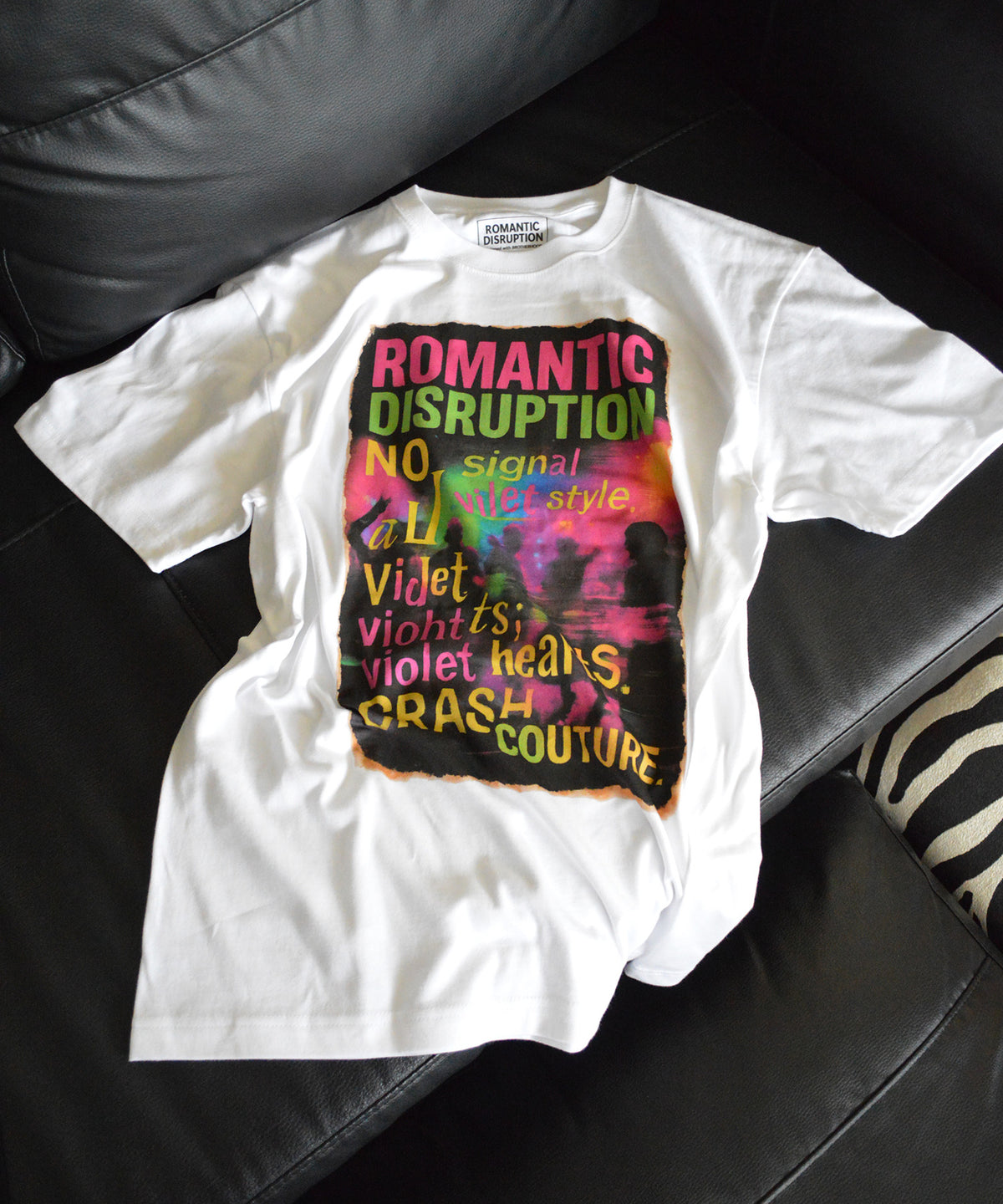 【ROMANTIC DISRUPTION】Neon Wreckage Tee Shirt