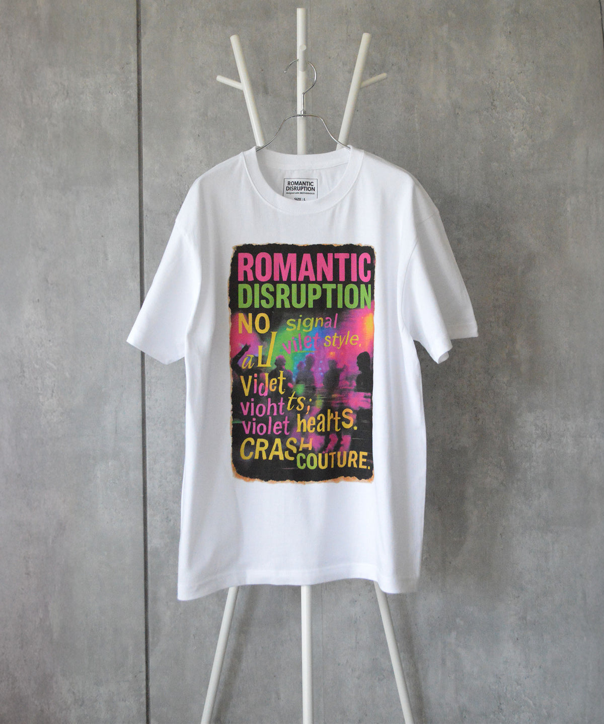 【ROMANTIC DISRUPTION】Neon Wreckage Tee Shirt