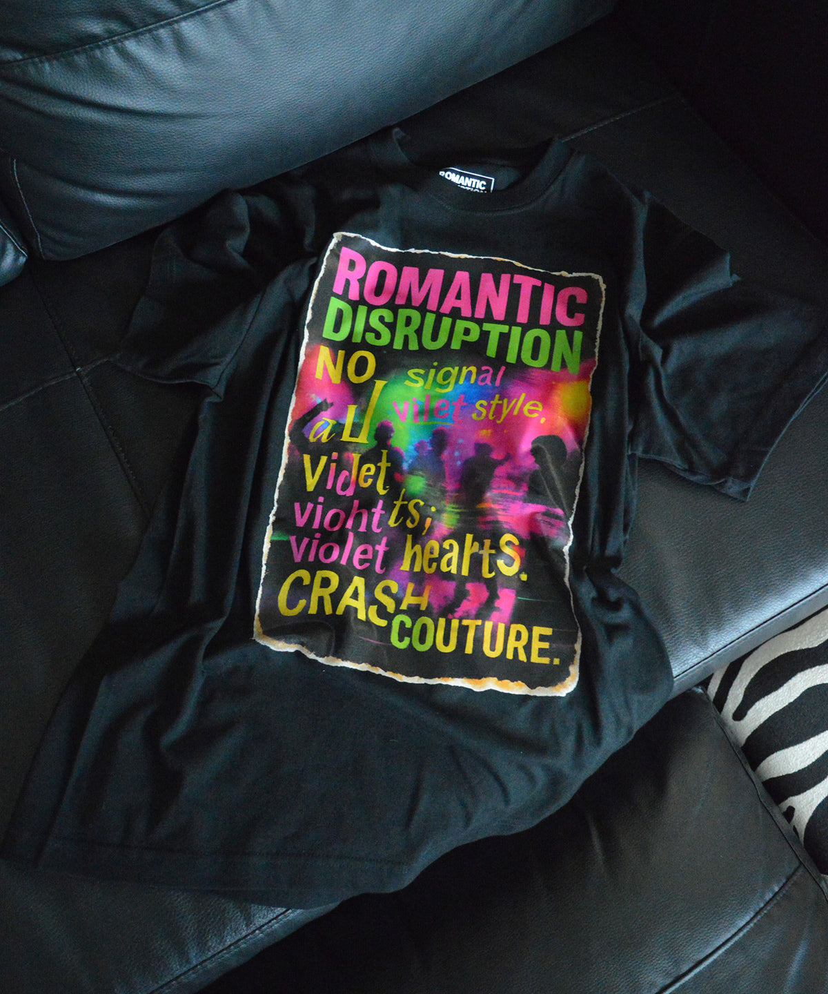 【ROMANTIC DISRUPTION】Neon Wreckage Tee Shirt