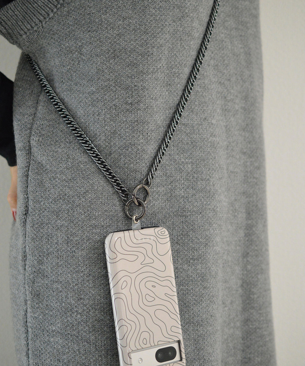 【BROTHERHOOD】Aluminum Curve Chain Shoulder Strap(UNISEX)