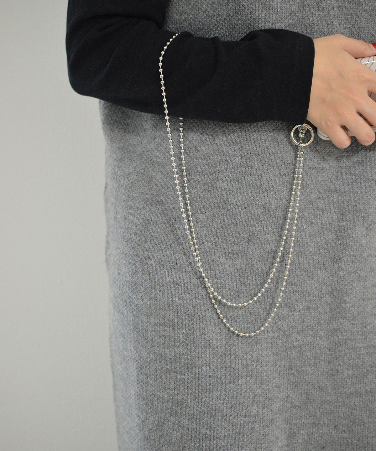 【BROTHERHOOD】Stainless MINI Ball Chain Shoulder Strap(UNISEX)