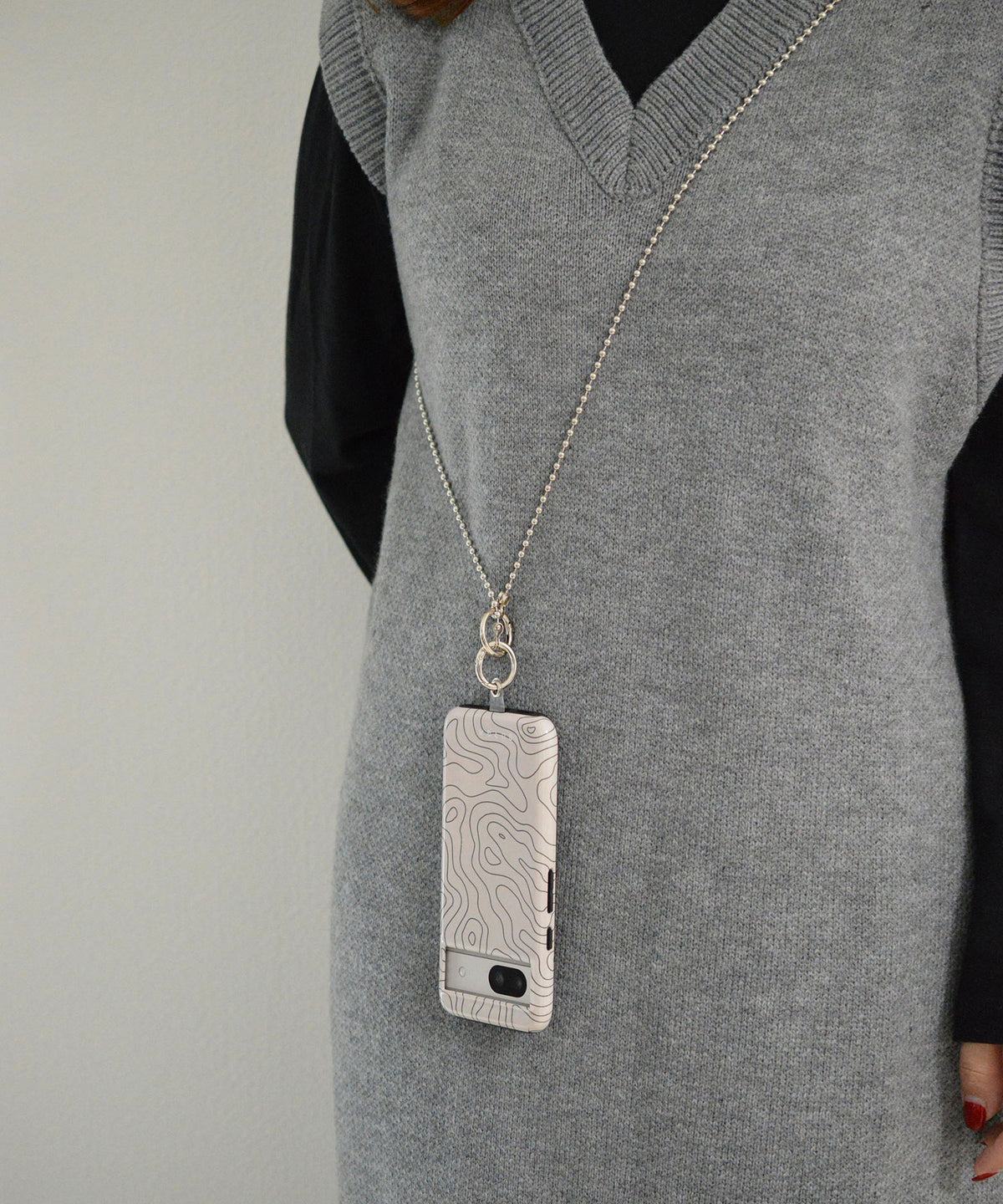 【BROTHERHOOD】Stainless MINI Ball Chain Shoulder Strap(UNISEX)