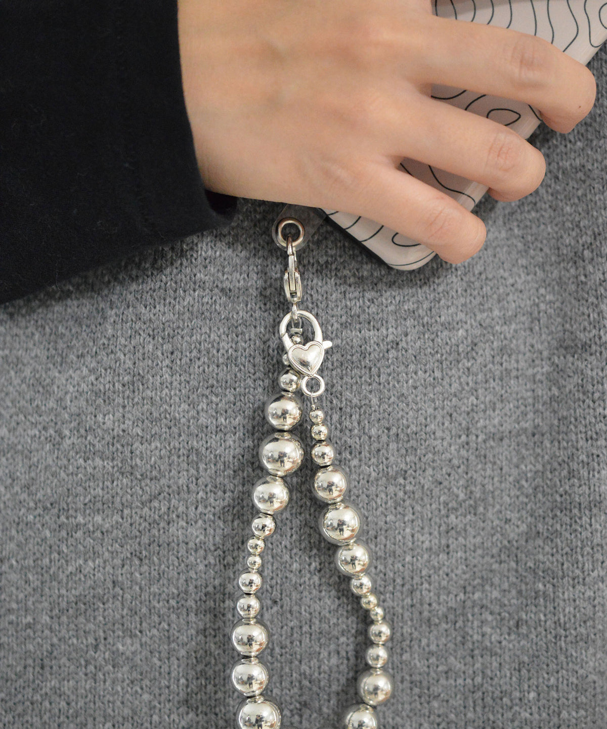 【BROTHERHOOD】Random Chrome acrylic Ball Chain Wrist Strap(UNISEX)