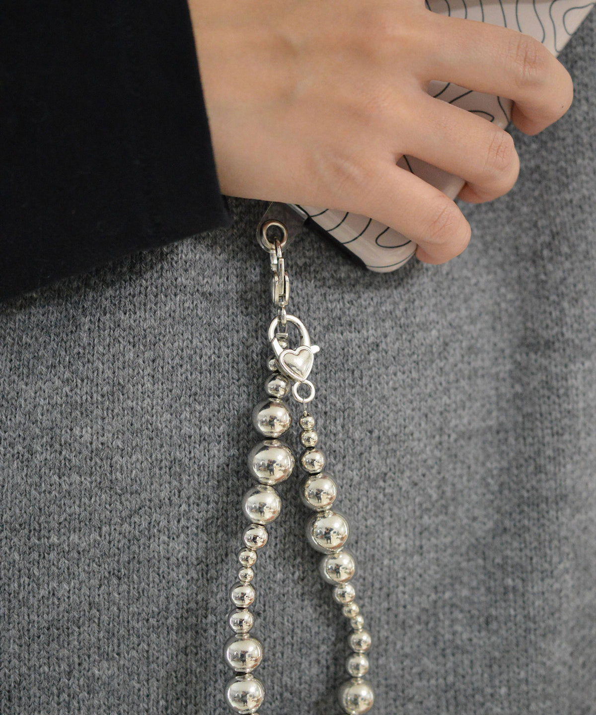 【BROTHERHOOD】Random Chrome acrylic Ball Chain Wrist Strap(UNISEX)