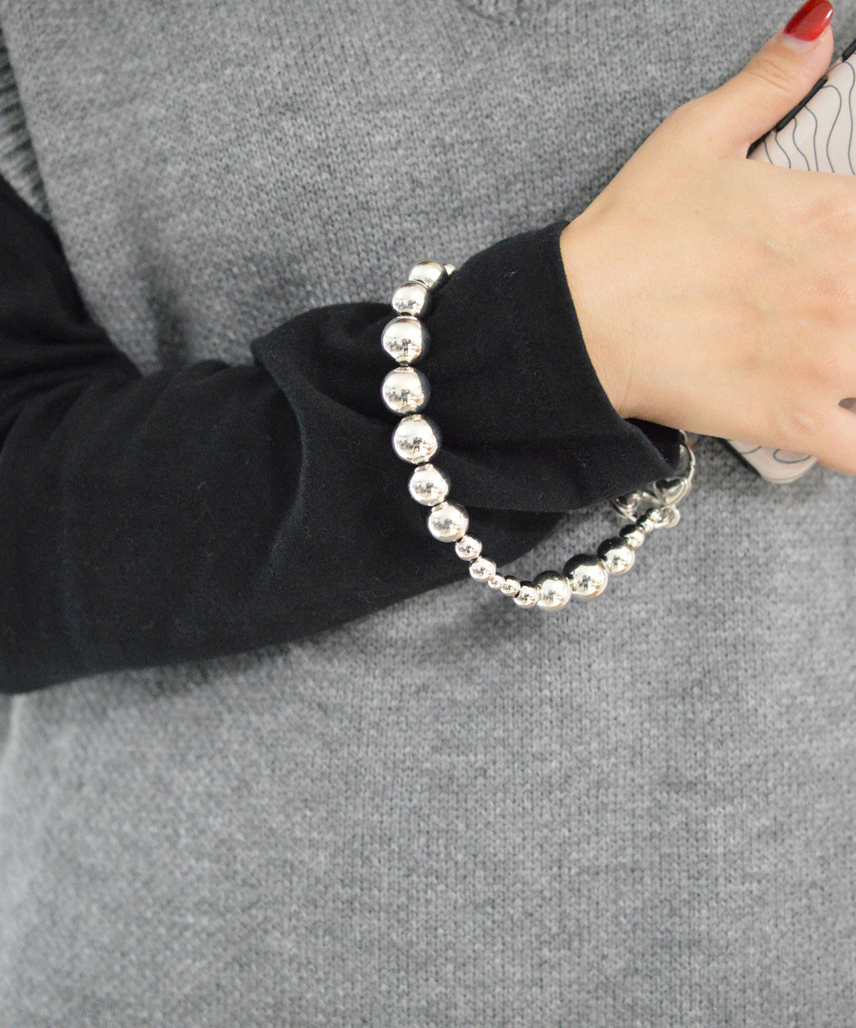 【BROTHERHOOD】Random Chrome acrylic Ball Chain Wrist Strap(UNISEX)