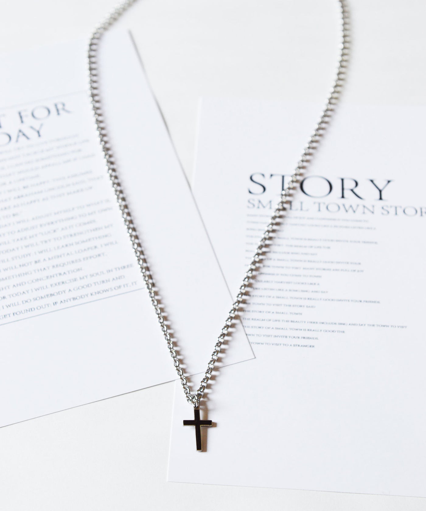 Black Cross Pendant Necklace 】ブラッククロス ペンダント 