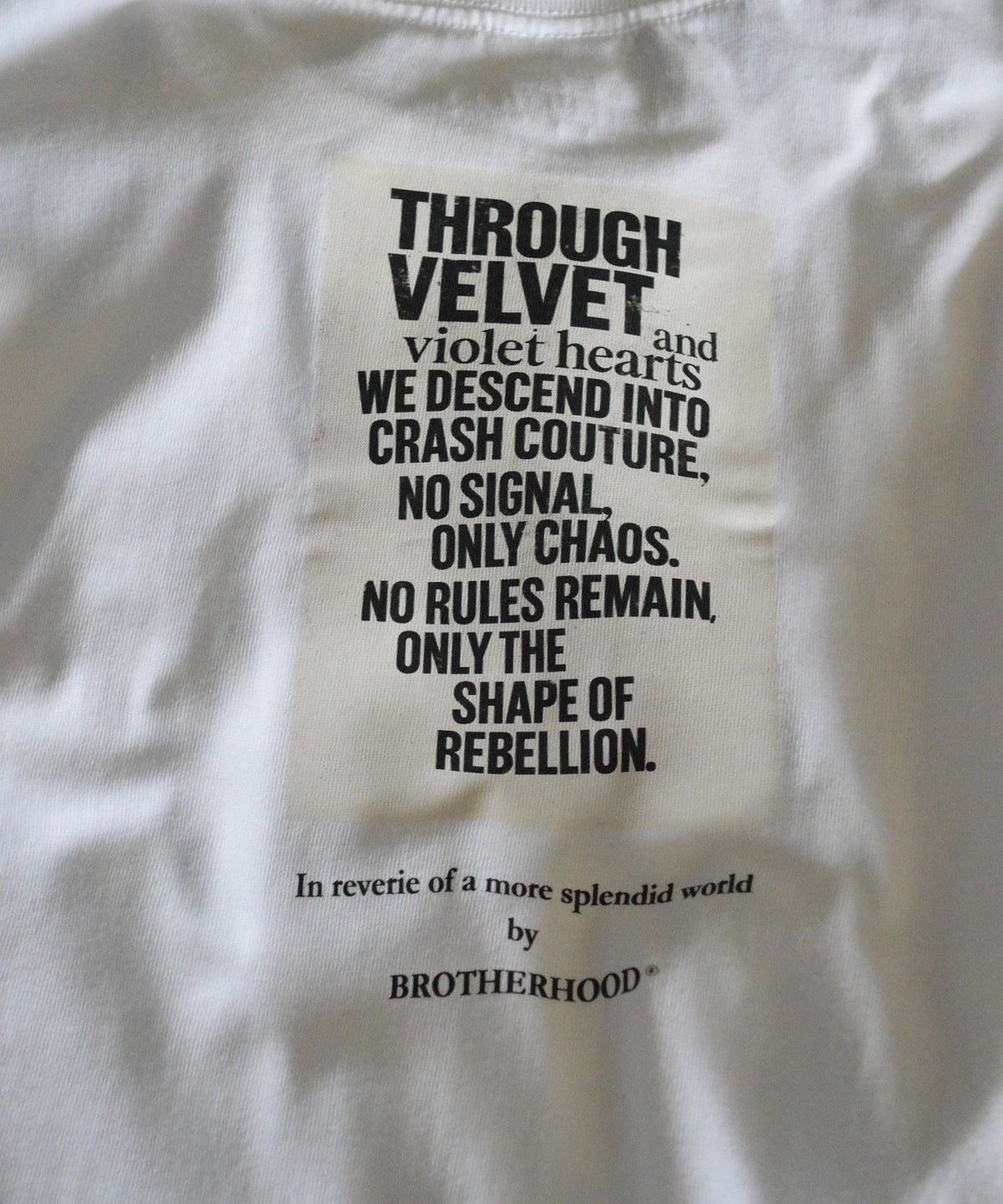 【ROMANTIC DISRUPTION by BROTHERHOOD】Chaos in Vogue Tee Shirt