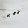 【Reversible Ball Combination Pierce】サージカル ステンレス リバーシブル ボールコンビ 片耳ピアス(UNISEX)