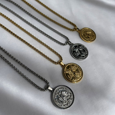 Pesos Coin Necklace】サージカル ステンレス ペソ コイン